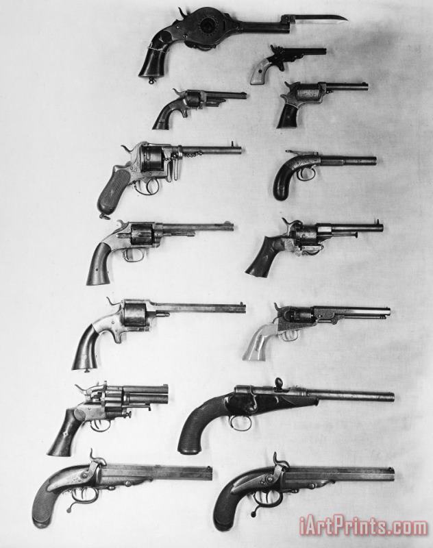 Pistols And Revolvers painting - Others Pistols And Revolvers Art Print