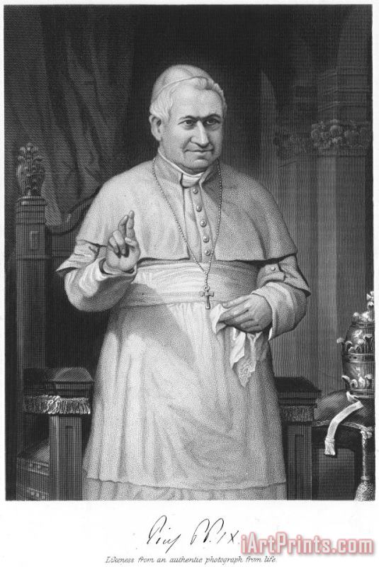 Others Pope Pius Ix (1792-1878) Art Painting