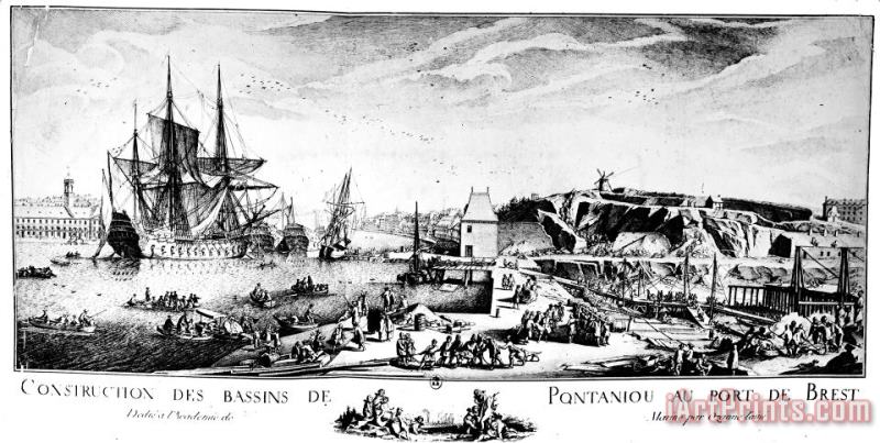 Port Of Brest, 1780 painting - Others Port Of Brest, 1780 Art Print