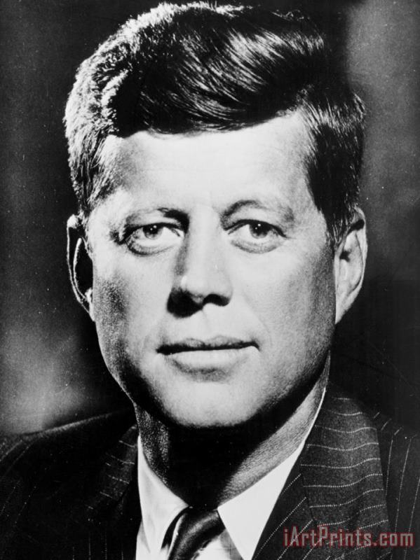 Portrait Of John F. Kennedy painting - Others Portrait Of John F. Kennedy Art Print