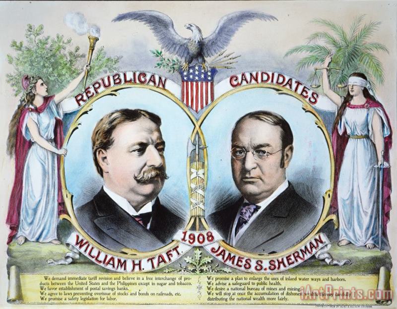 Presidential Campaign, 1908 painting - Others Presidential Campaign, 1908 Art Print
