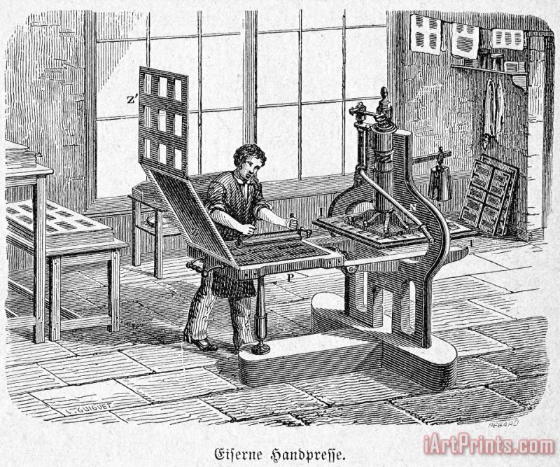 Others Printing Press, 1805 Art Painting