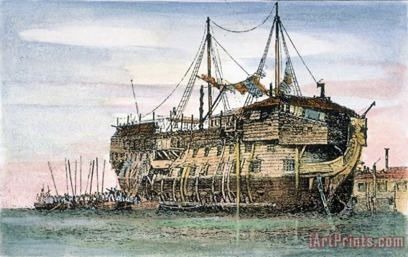Prison Ship, England painting - Others Prison Ship, England Art Print