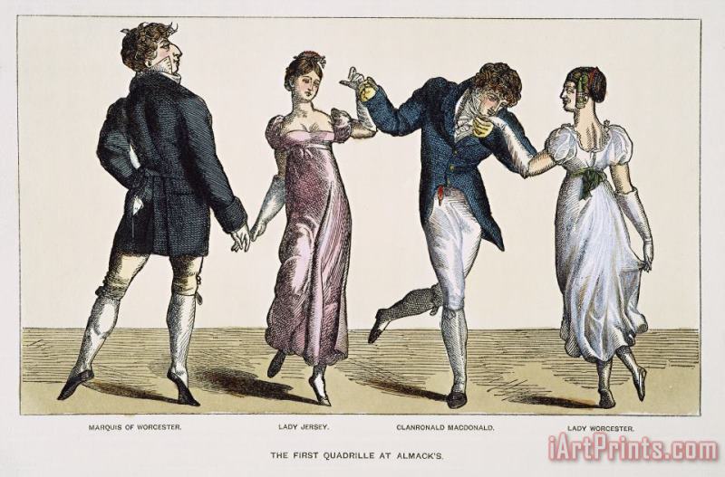 Others Quadrille, 1820 Art Painting