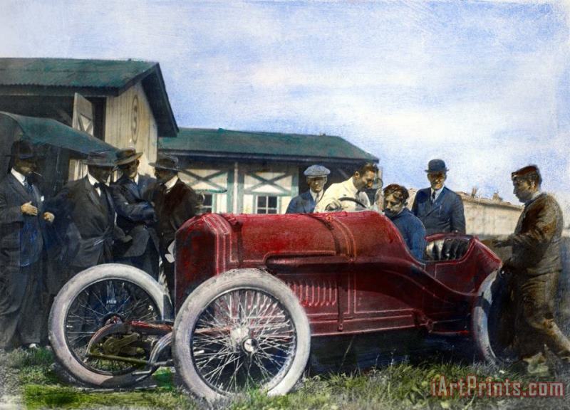 Race Car, 1914 painting - Others Race Car, 1914 Art Print