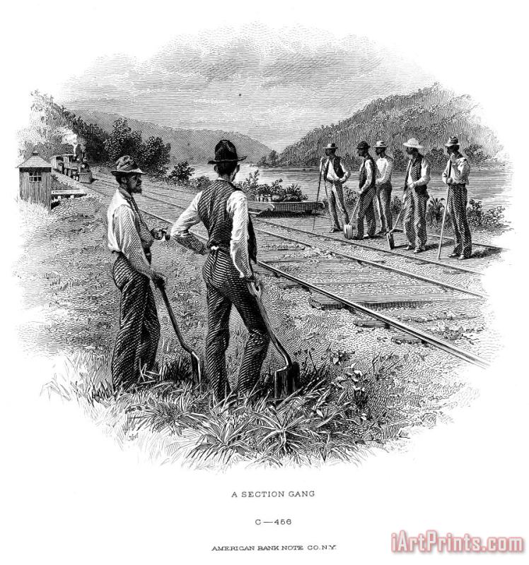 Others Railroad Construction Art Painting