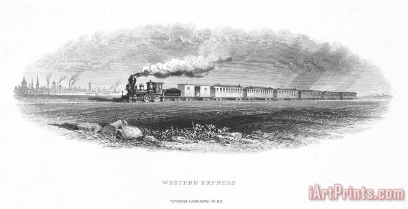 Others Railroad Locomotive, 1870 Art Painting