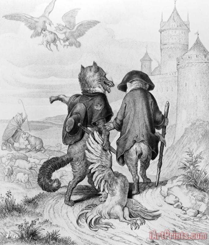 Reynard The Fox, 1846 painting - Others Reynard The Fox, 1846 Art Print