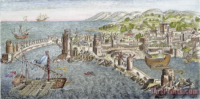 Rhodes, 1488 painting - Others Rhodes, 1488 Art Print