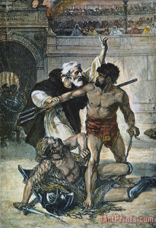 Others Roman Gladiators Art Painting
