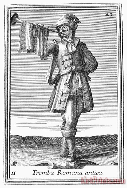 Roman Trumpet, 1723 painting - Others Roman Trumpet, 1723 Art Print