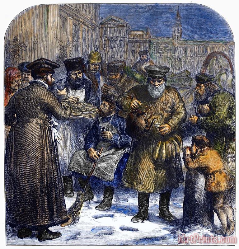 Russia: Tea Vendor, 1874 painting - Others Russia: Tea Vendor, 1874 Art Print