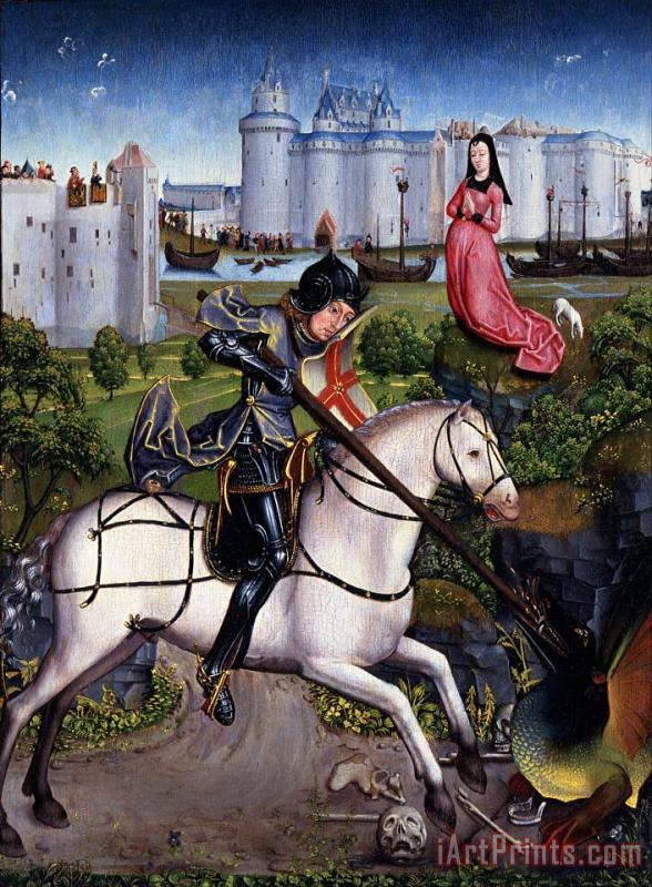Others Saint George And The Dragon Art Print