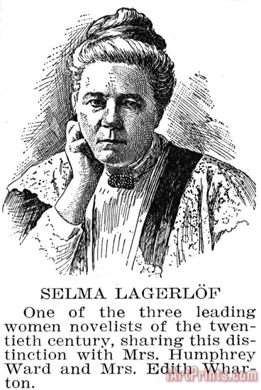 Selma Lagerlof (1858-1940) painting - Others Selma Lagerlof (1858-1940) Art Print