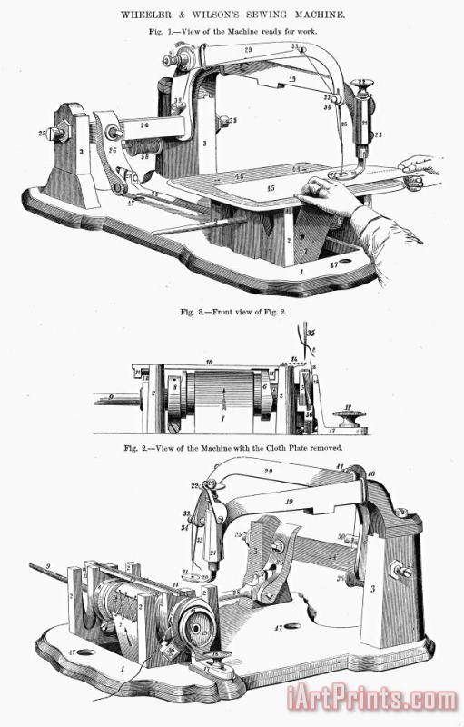 Others SEWING MACHINE, 1850s Art Print