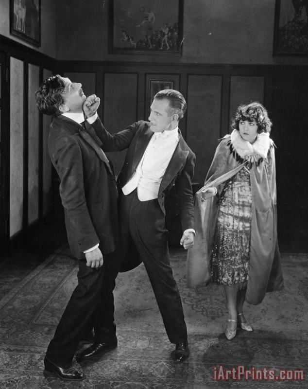 Others Silent Film Still: Fights Art Painting