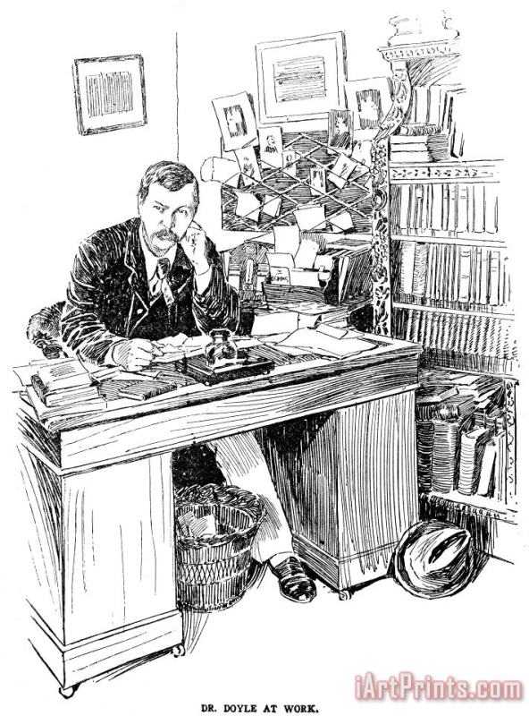Sir Arthur Conan Doyle (1859-1930) painting - Others Sir Arthur Conan Doyle (1859-1930) Art Print