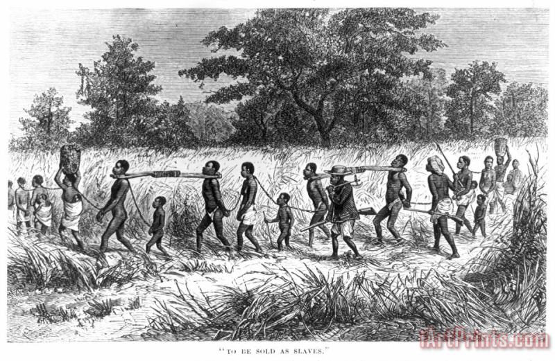 SLAVE TRADE: 19th CENTURY painting - Others SLAVE TRADE: 19th CENTURY Art Print