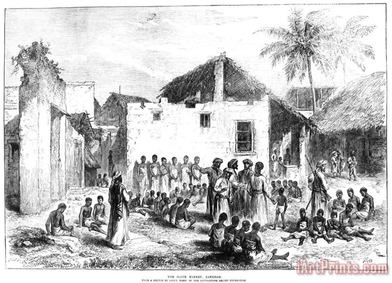 Others Slave Trade: Africa, 1872 Art Painting