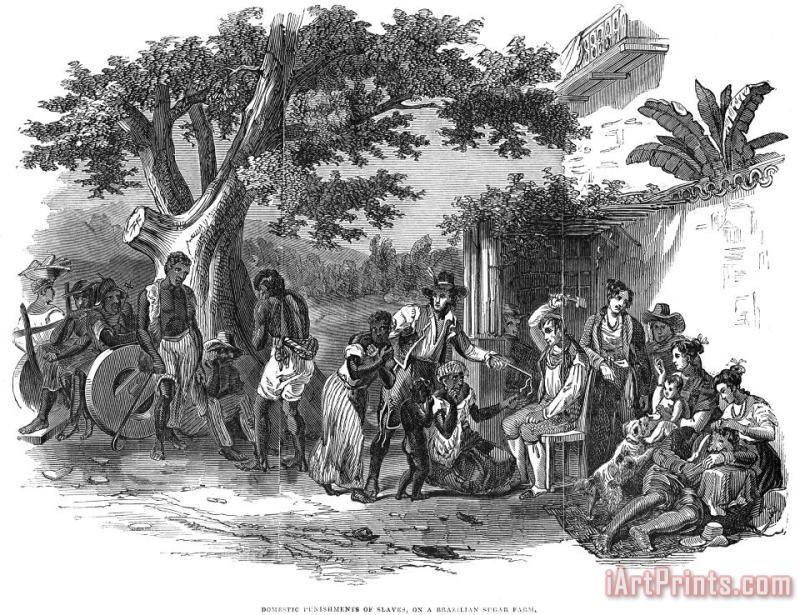 Slavery: Brazil, 1845 painting - Others Slavery: Brazil, 1845 Art Print