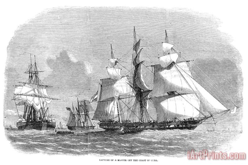 Others Slavery: Slave Ship, 1858 Art Print