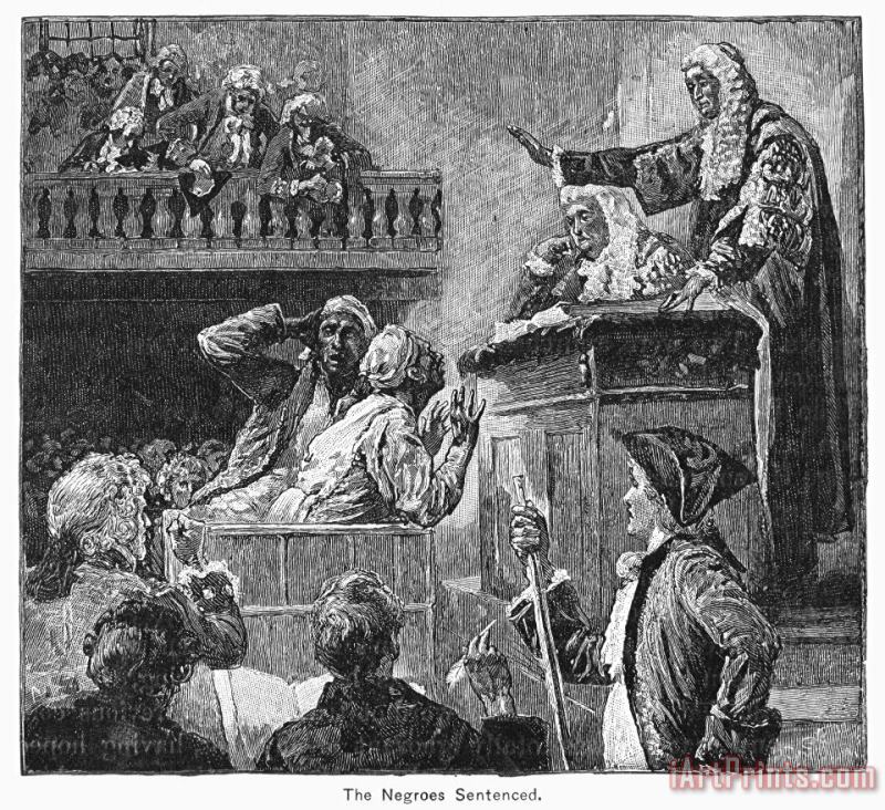 Others Slaves In Court, 1741 Art Print