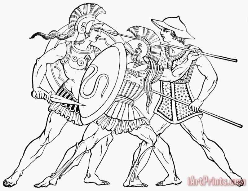 Others Spartan Warriors Art Print