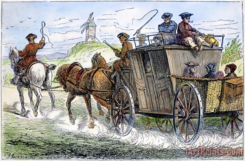 Others STAGECOACH, 18th CENTURY Art Print