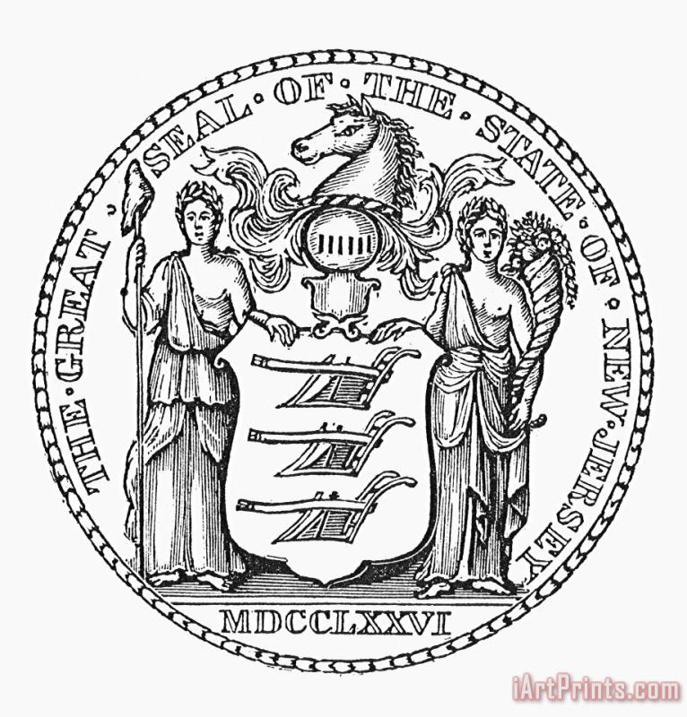 Others State Seal: New Jersey Art Print