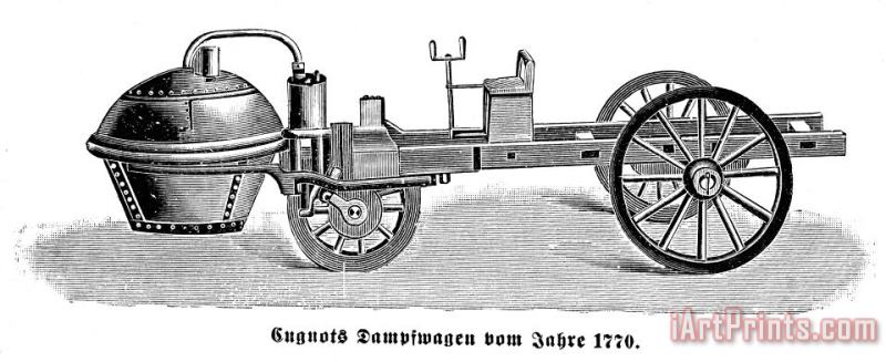 Others Steam Carriage, 1770 Art Painting