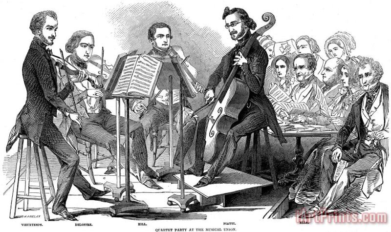String Quartet, 1846 painting - Others String Quartet, 1846 Art Print