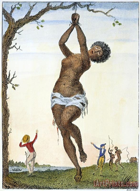 Surinam: Punishment, 1796 painting - Others Surinam: Punishment, 1796 Art Print
