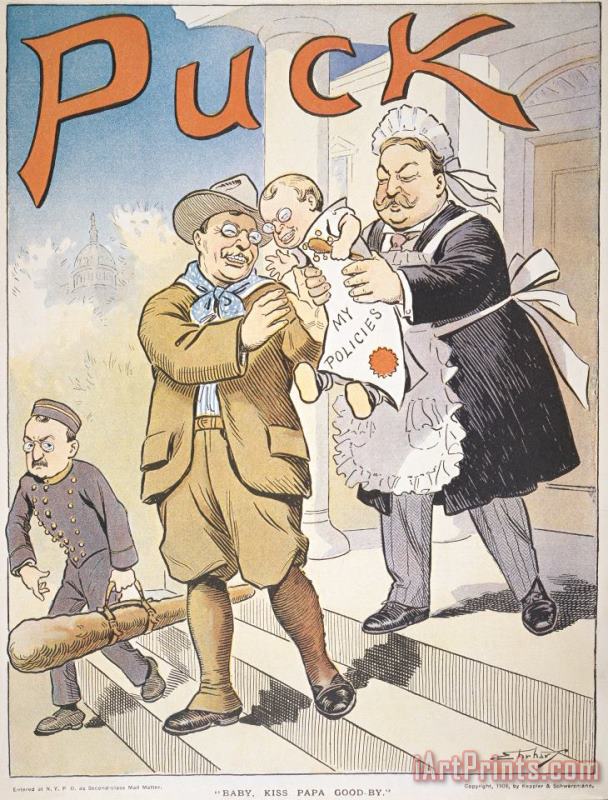 Others T. Roosevelt Cartoon, 1909 Art Print