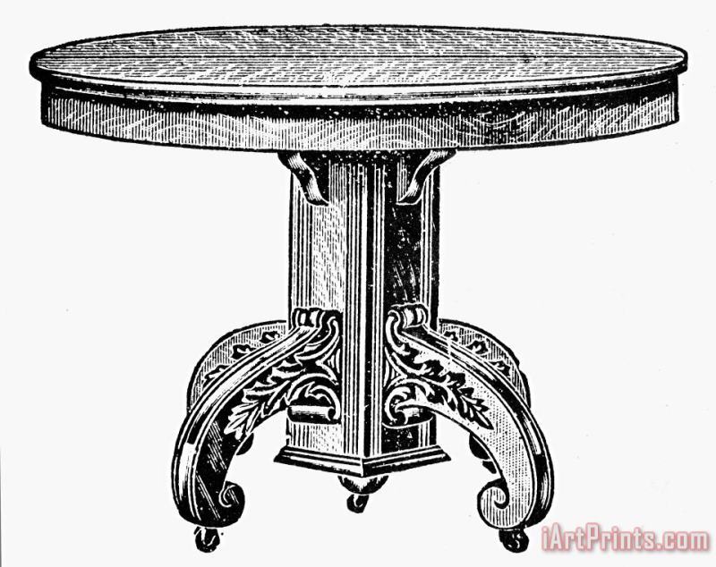 TABLE, 19th CENTURY painting - Others TABLE, 19th CENTURY Art Print