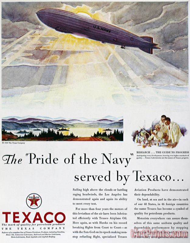 Texaco Advertisement, 1930 painting - Others Texaco Advertisement, 1930 Art Print