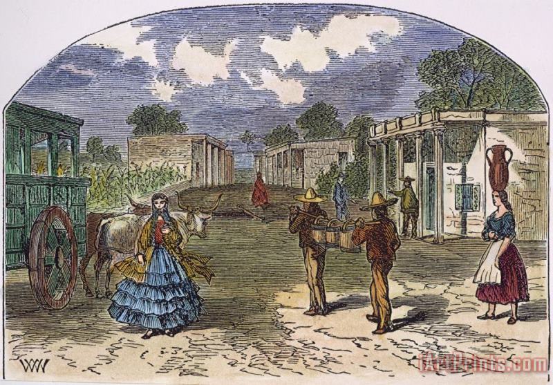 TEXAS: EL PASO, 1860s painting - Others TEXAS: EL PASO, 1860s Art Print