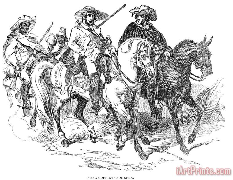 Others Texas Rangers, 1842 Art Print