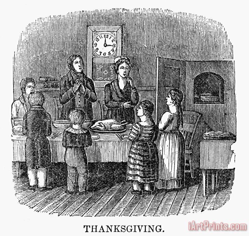 Thanksgiving, 1853 painting - Others Thanksgiving, 1853 Art Print