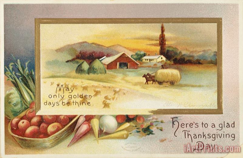 THANKSGIVING CARD, c1910 painting - Others THANKSGIVING CARD, c1910 Art Print