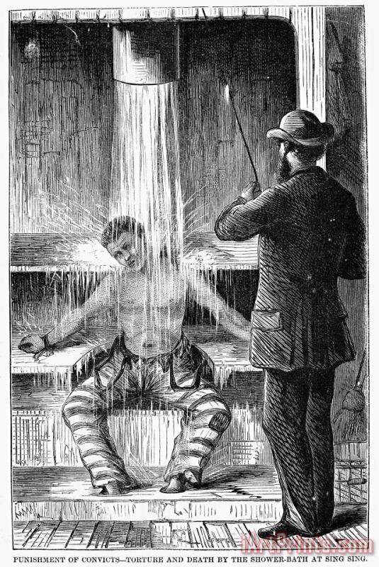 TORTURE AT SING SING c1869 painting - Others TORTURE AT SING SING c1869 Art Print