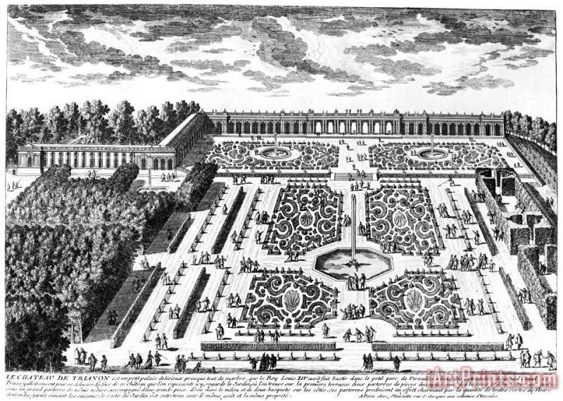 Versailles: Garden, 1685 painting - Others Versailles: Garden, 1685 Art Print