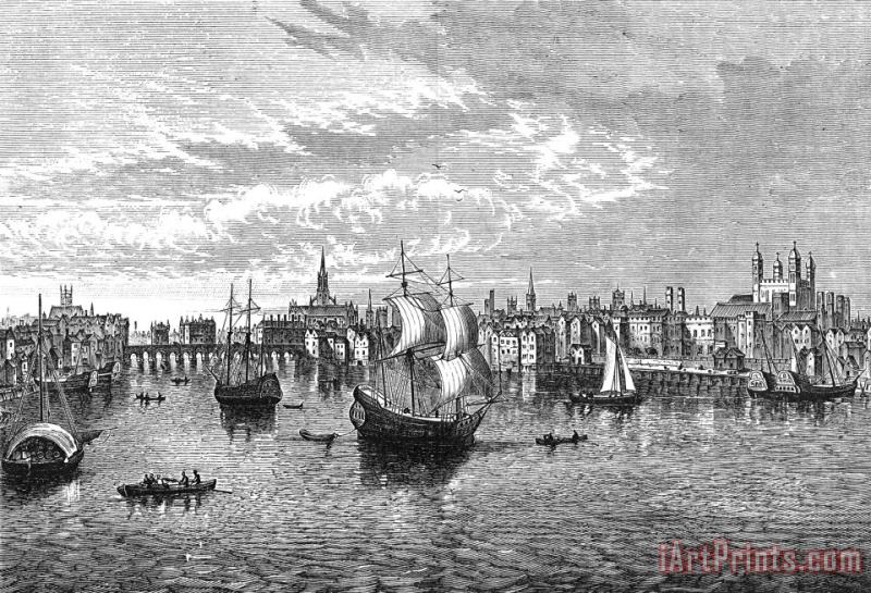 Others View Of London, 1550 Art Print