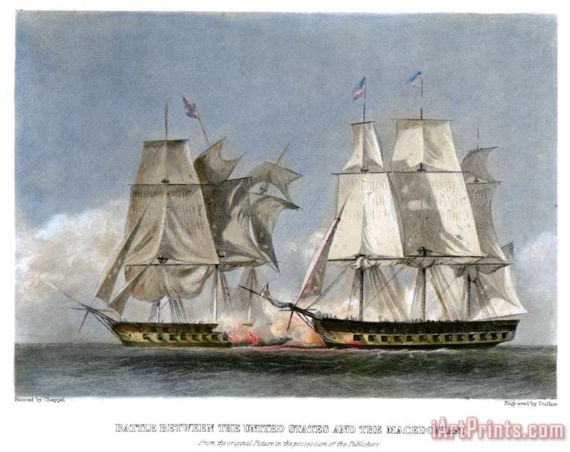 War Of 1812: Naval Battle painting - Others War Of 1812: Naval Battle Art Print