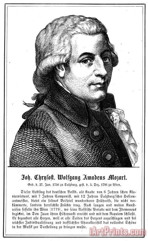 Others Wolfgang Amadeus Mozart Art Painting