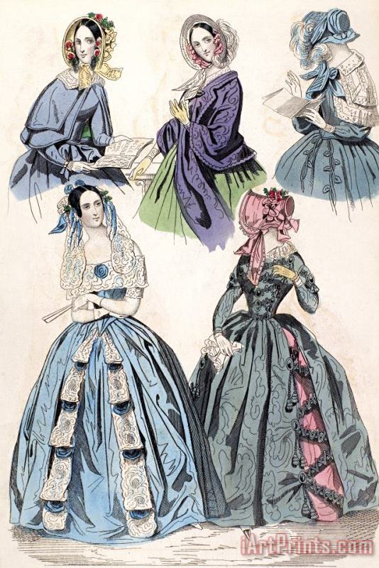 Womens Fashion, 1842 painting - Others Womens Fashion, 1842 Art Print