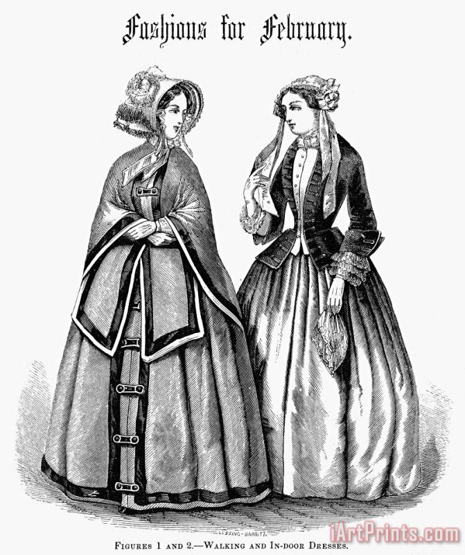 Womens Fashion, 1851 painting - Others Womens Fashion, 1851 Art Print