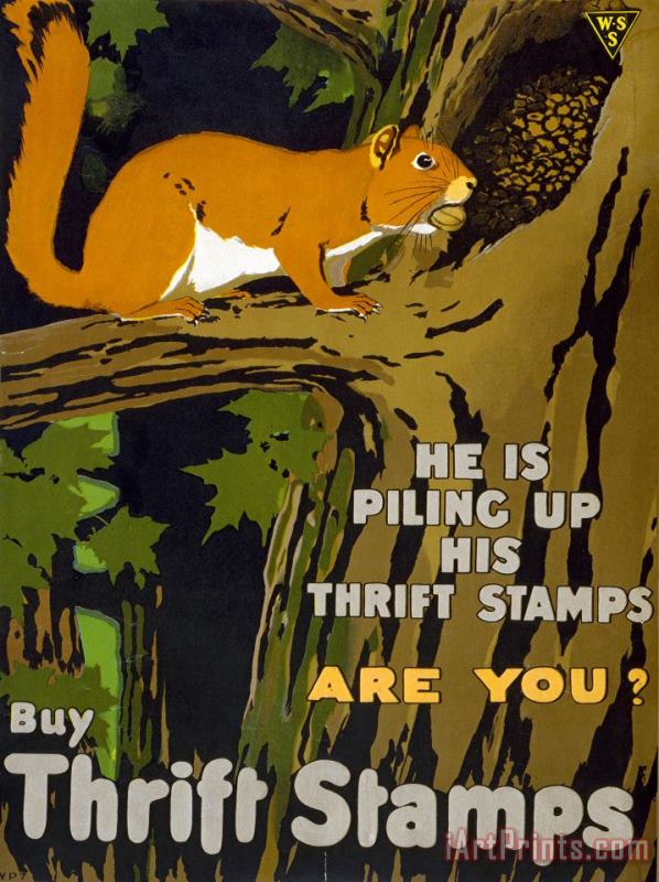 Others World War I: Thrift Stamps Art Print