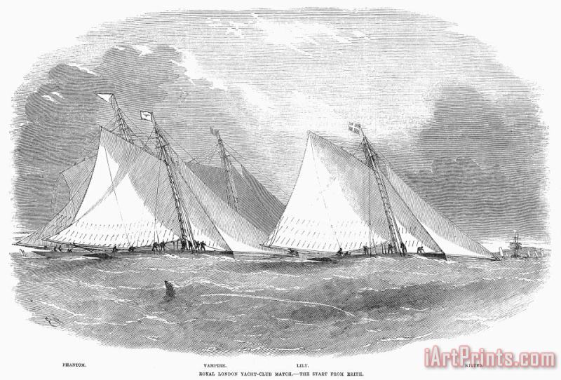 Others Yacht Race, 1855 Art Print