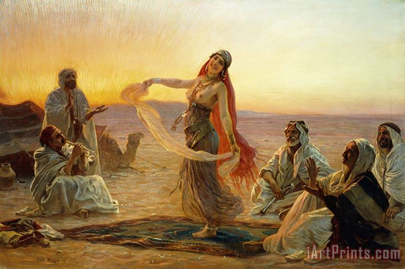 The Bedouin Dancer painting - Otto Pilny The Bedouin Dancer Art Print
