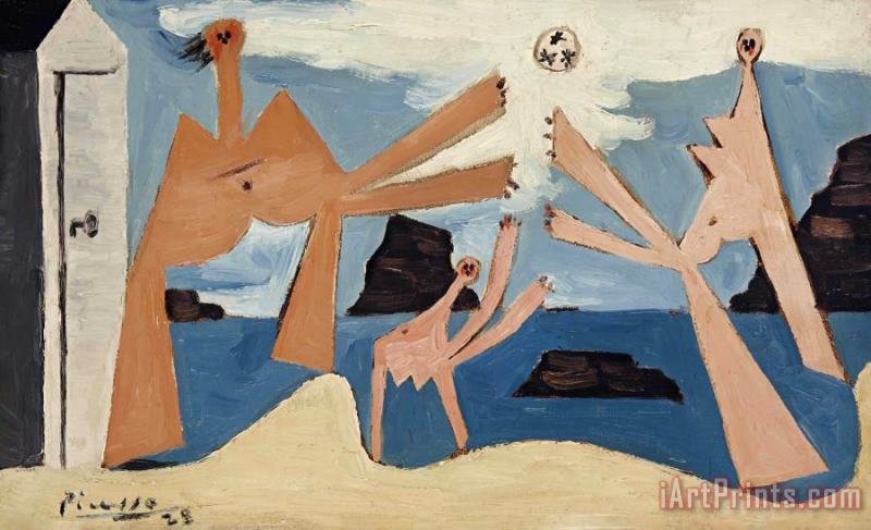 Pablo Picasso Baigneuses Au Ballon Art Painting